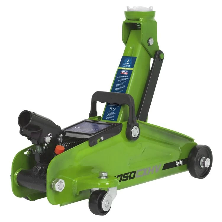 Sealey 1050CXHV Trolley Jack 2tonne Short Chassis - Hi-Vis - Image 2