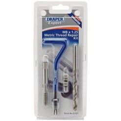 Draper 21721 M8 X 1.25 Metric Thread Repair Kit