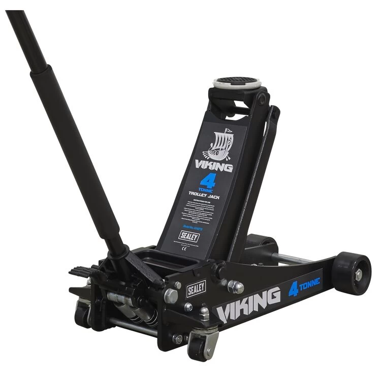 Sealey 4040TB Viking Tyre Bay Trolley Jack 4tonne Low Entry With Rocket Lift - Image 5
