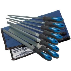 Draper 44961 200mm Soft Grip Engineers File And Rasp Set (8 Piece)