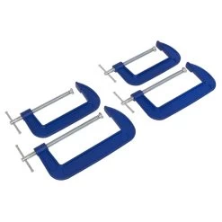 Sealey AK6006SET G-Clamp Set 4pc - 150mm & 200mm