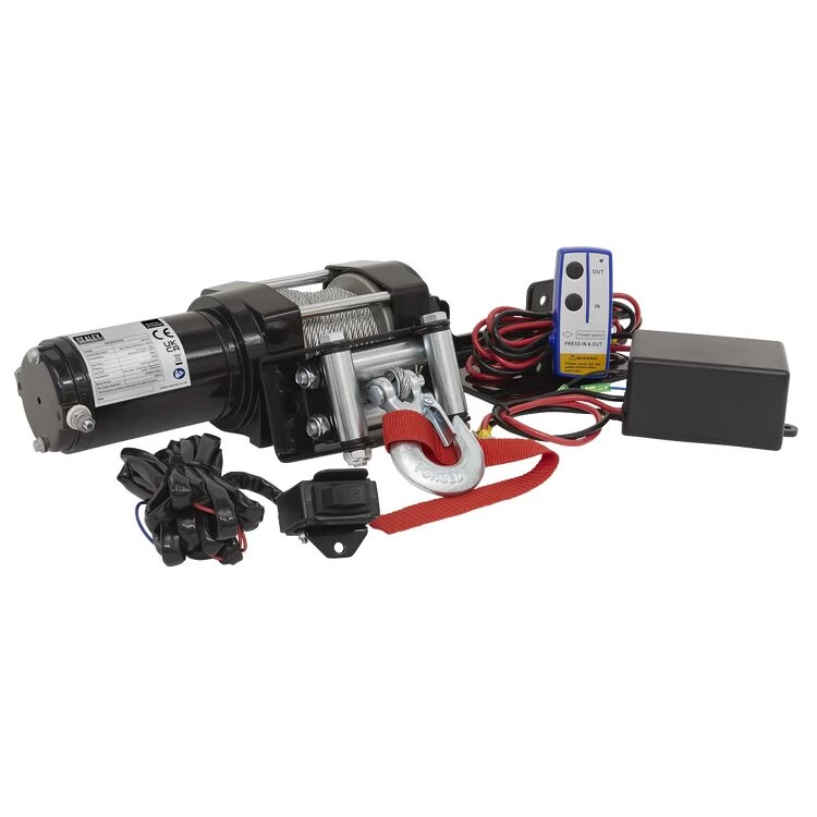 Sealey ATV1000W ATV Winch 1000kg Line Pull 12V - Image 2