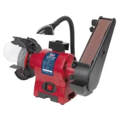 Sealey BG150BS Bench Grinder β
150mm With 50mm Belt Sander & Work Light 250W/230V