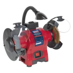 Sealey BG150XWL Bench Grinder β
150mm & Wire Wheel Combination With Work Light 250W/230V