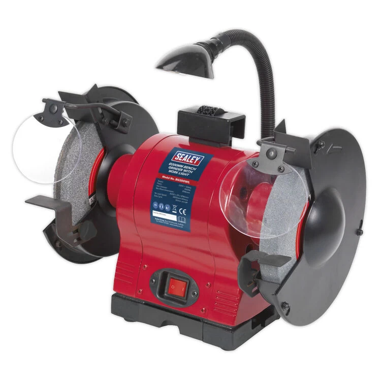 Sealey BG200WL Bench Grinder ∅200mm With Work Light 550W/230V - Image 2
