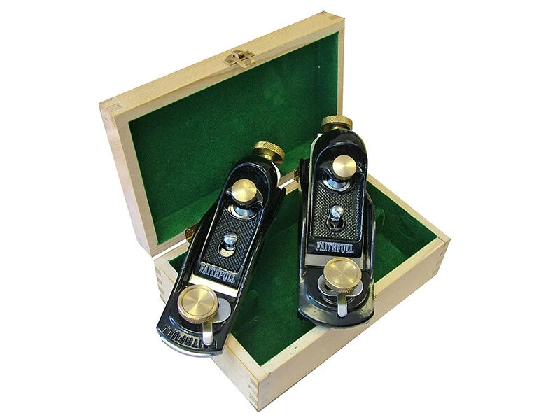 Faithfull No.9 1/2 & No.60 1/2 Block Planes In Wooden Box