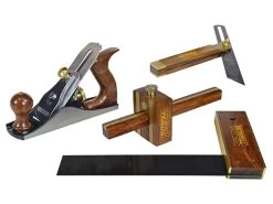 Faithfull Plane & Woodworking Set Of 4 In Wooden Box