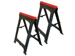 Faithfull Plastic Trestles Height 82cm X Length 57cm (Twin Pack)