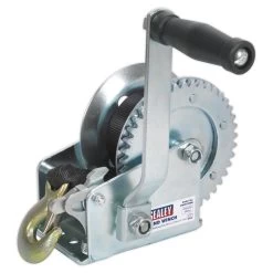 Sealey GWW1200M Geared Hand Winch 540kg Capacity With Webbing Strap
