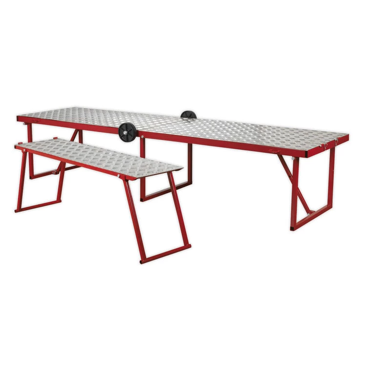 Sealey MCW360 Motorcycle Portable Folding Workbench 360kg Capacity - Image 4