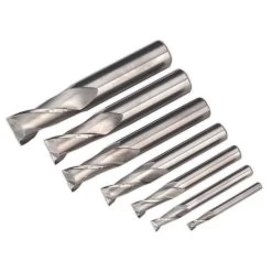 Sealey SM2502EMSET HSS End Mill Set ∅4-16mm 2 Flute