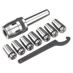 Sealey SM2502MCS Mill Chuck Set MT3-M12 ∅4-16mm
